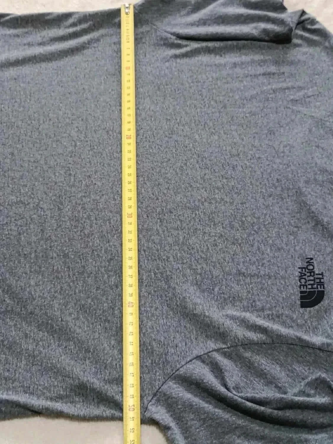 Camiseta The North Face cinza duplo logotipo tamanho M – photo 17